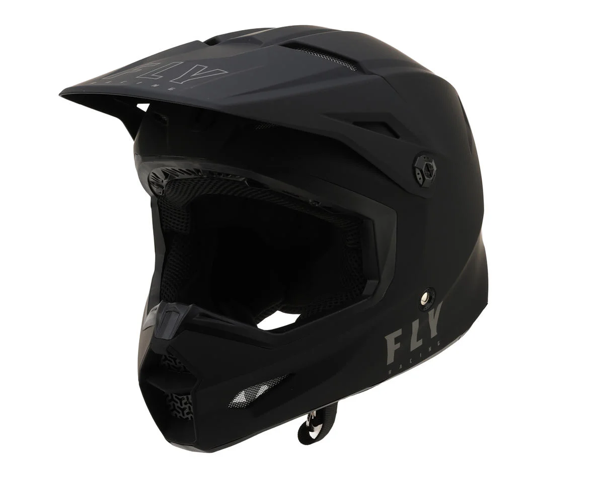Fly Racing Youth Kinetic Lite Helmet (Matte Black) (Youth M)